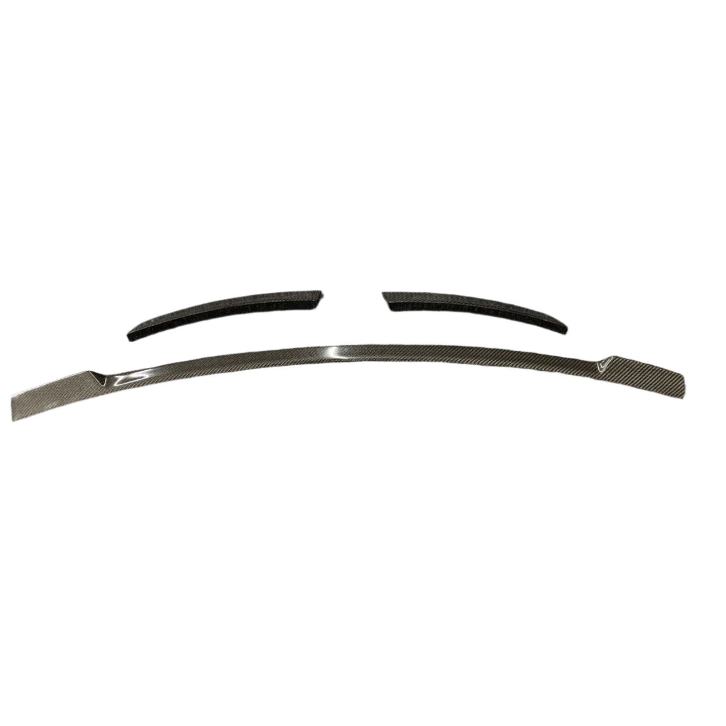 3Pcs Real Carbon Fiber Rear Trunk Spoiler Wing Lip For Audi R8 V8 V10 2016-2019