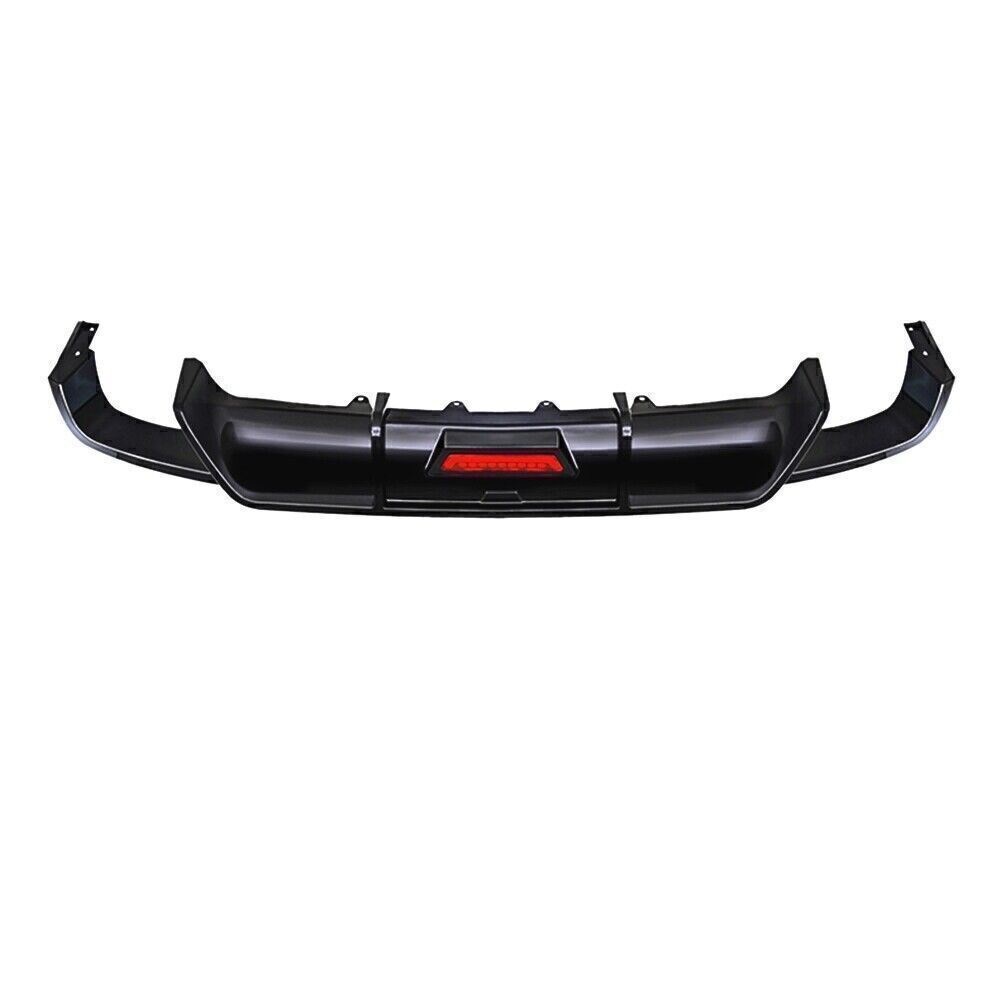 1 Set Gloss Black Rear Spoiler Lip W/LED For TOYOTA Camry Sport SE XSE 2018-2023