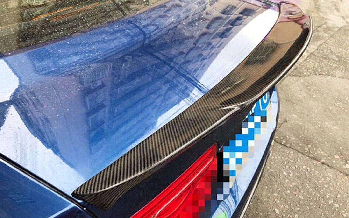 1 Set Carbon Fiber Rear Trunk Spoiler Wing Lip Kit For Jaguar XE XEL 2015-2018