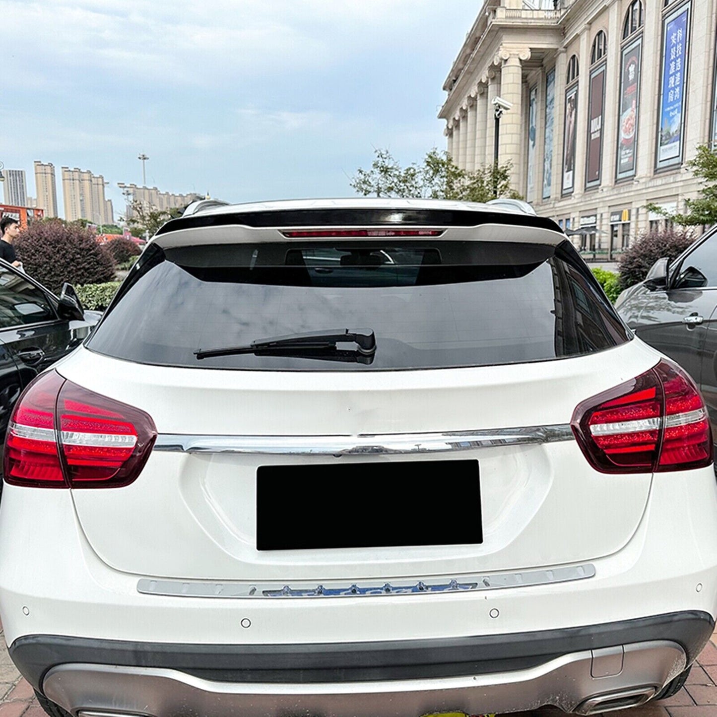 Rear Trunk Spoiler Wing For Benz X156 GLA180 GLA200 250 GLA45 AMG 2014-19 Black