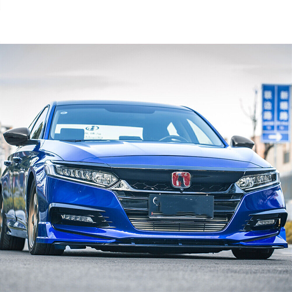 5x Car Front Bumper Blue Surround Molding Spoiler Kit For Honda Accord 2018-2020