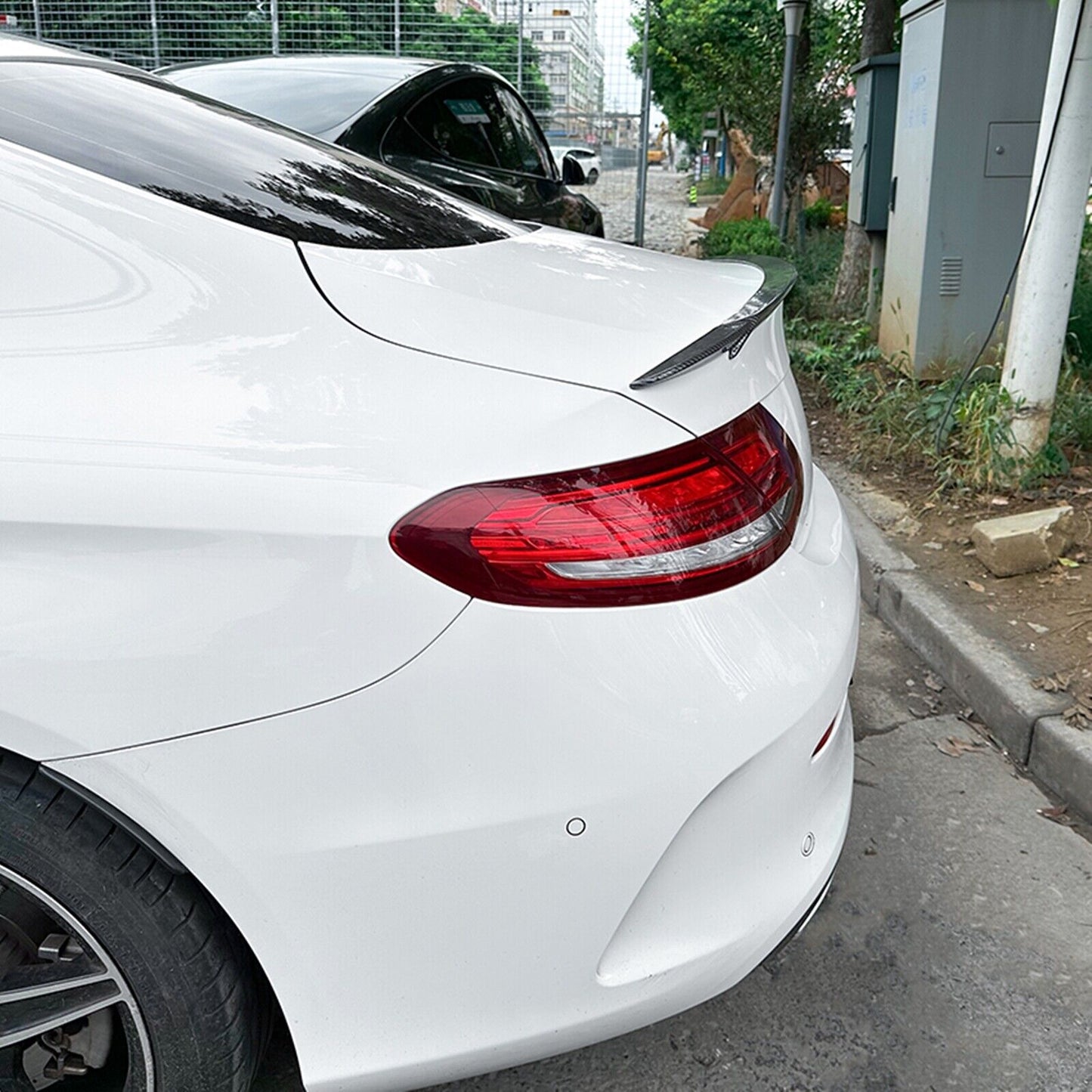 Rear Trunk Spoiler Wing For Benz C Class Coupe C205 C200 C260 C300 AMG 2015-2021