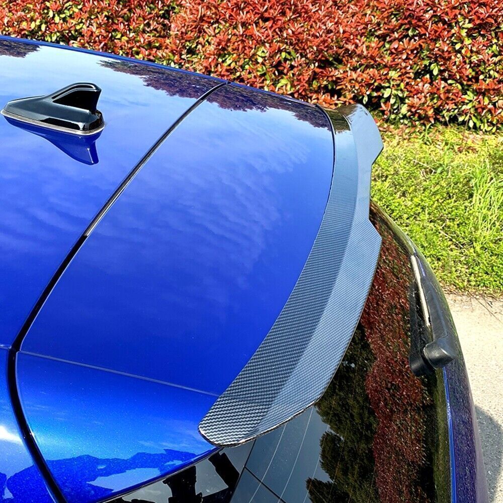 1Pc Car Rear Spoiler Top Wing Fit For Volkswagen VW Golf 8 MK8 2020-2023 Carbon Fiber