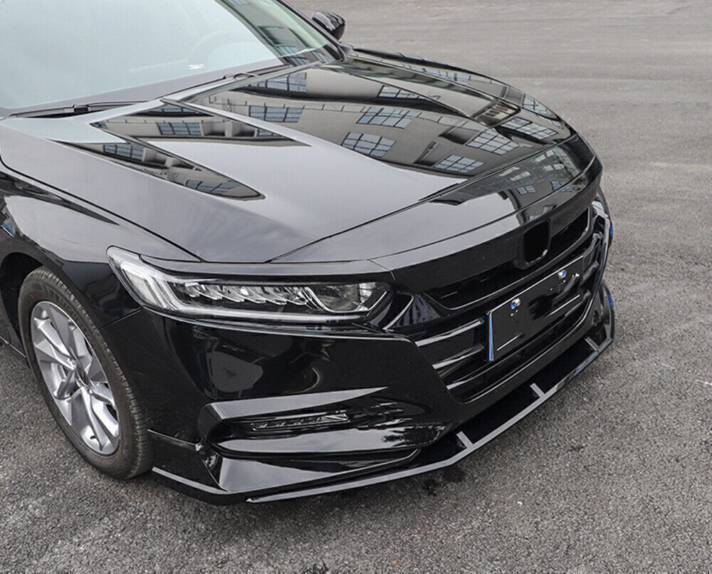 Front Bumper Spoiler Fog Light Side Cover Black For Honda Accord 10th 2018-2020