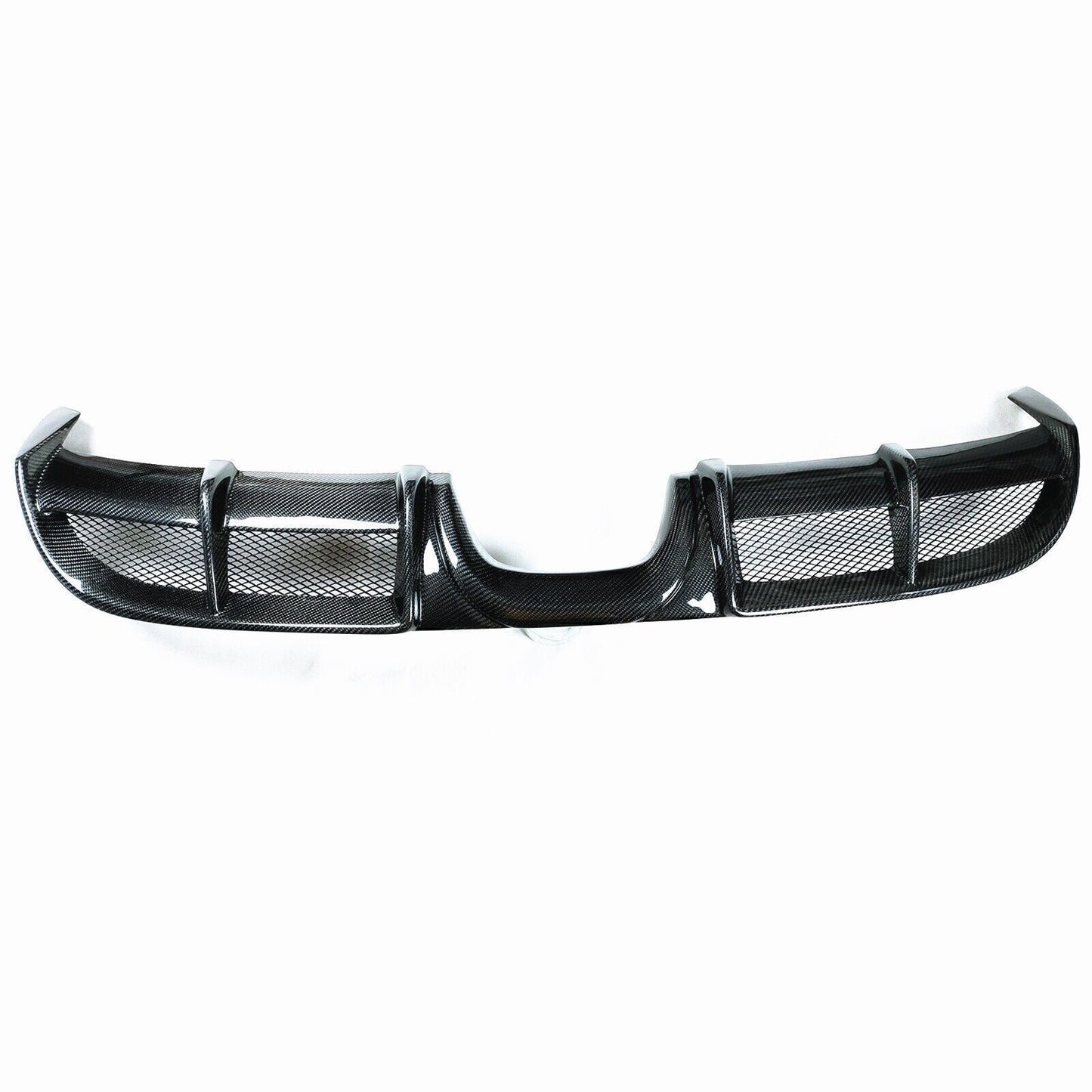 1x Rear Bumper Diffuser Lip For Porsche 718 Boxster Cayman 2016-18 Carbon Fiber