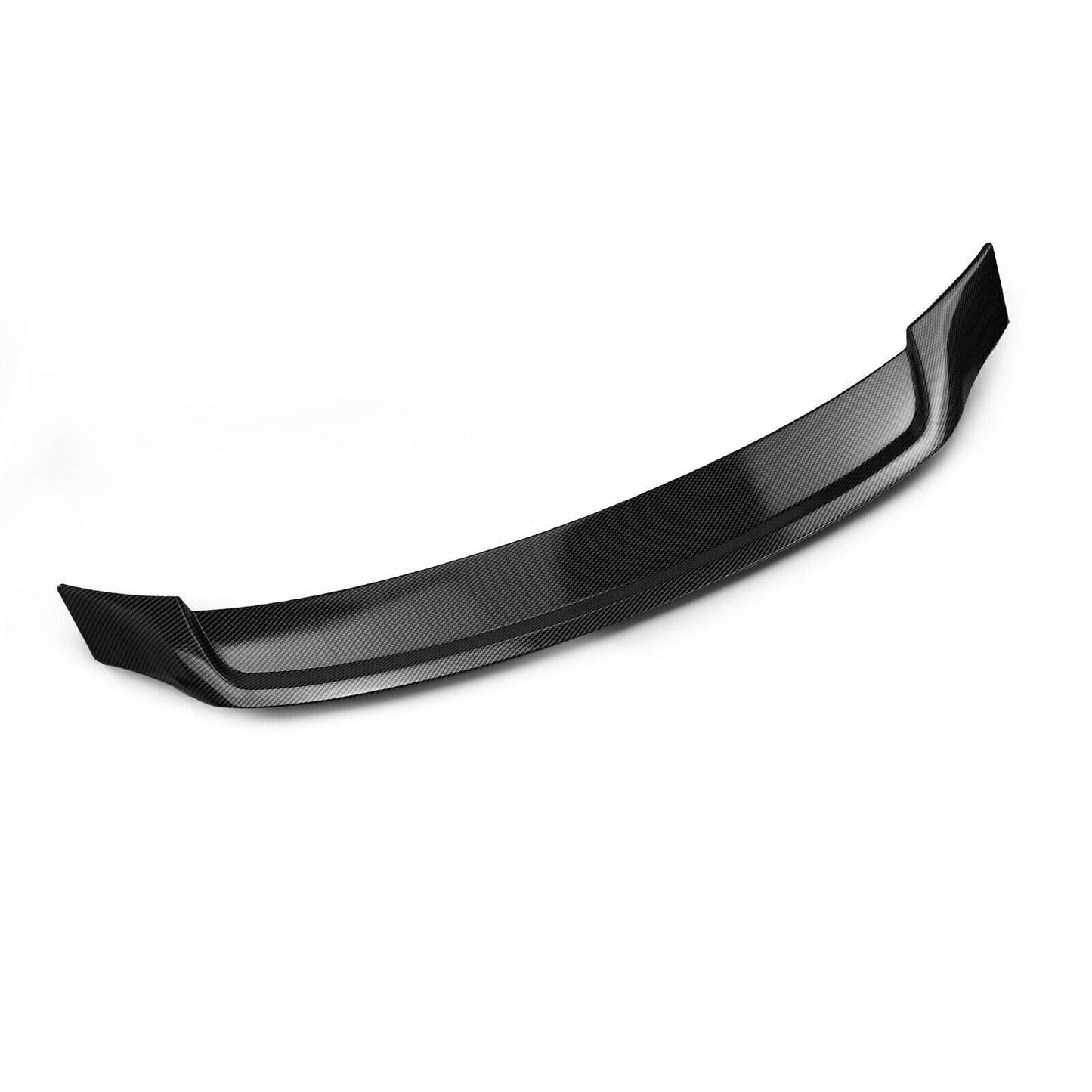 Black Rear Trunk Spoiler Wing Carbon Fiber Look For Audi A3 S3 RS3 2013-2020 ABS