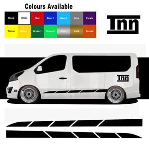 for Vauxhall Vivaro Side Stripe Stickers Camper 笨� Motorhome MK1 MK2 SWB 逃 囹暢