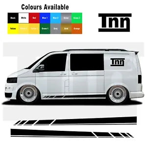 Stickers For VW Transporter T5 T6 T4 Side Stripes Camper Van Decal Vinyl Camper