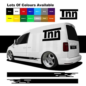 For Caddy VW Volkswagen Sticker Decal Vinyl Camper Side Stripe Stickers DUB