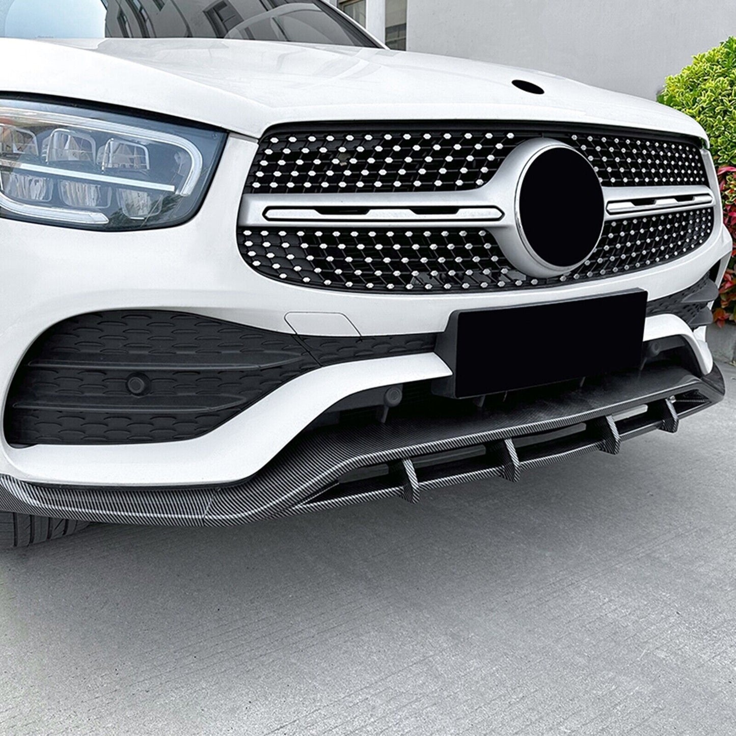 Front Bumper Spoiler Lip fits Mercedes Benz GLC Class X253 GLC200 260 2020-22 AMG