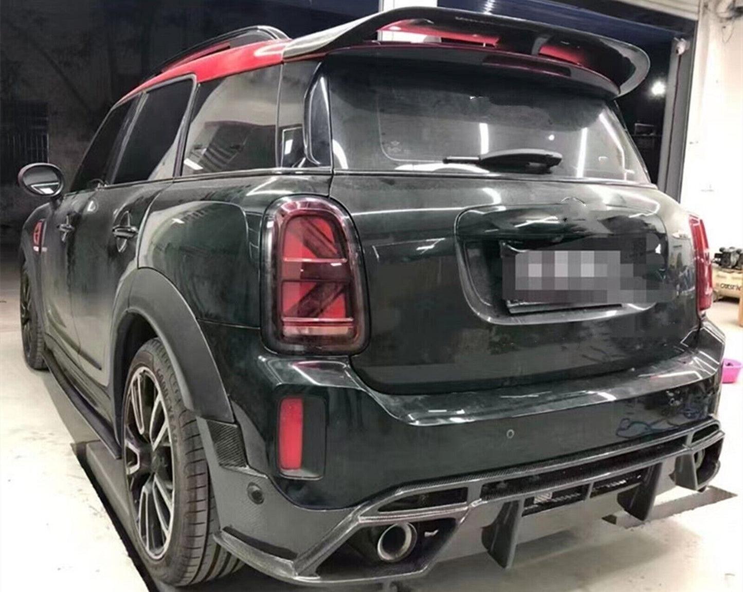 Rear Spoiler Trunk Lip Wing Roof fits Mini Cooper Countryman F60 JCW Carbon Fiber