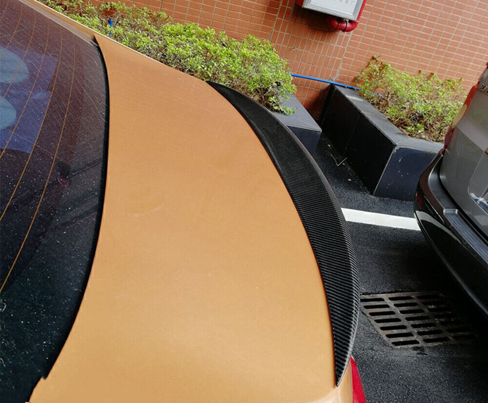 Carbon Fiber Rear Trunk Spoiler Lip Black fits 2012+ Volvo S60 T4 T5 T6 4Dr Sedan