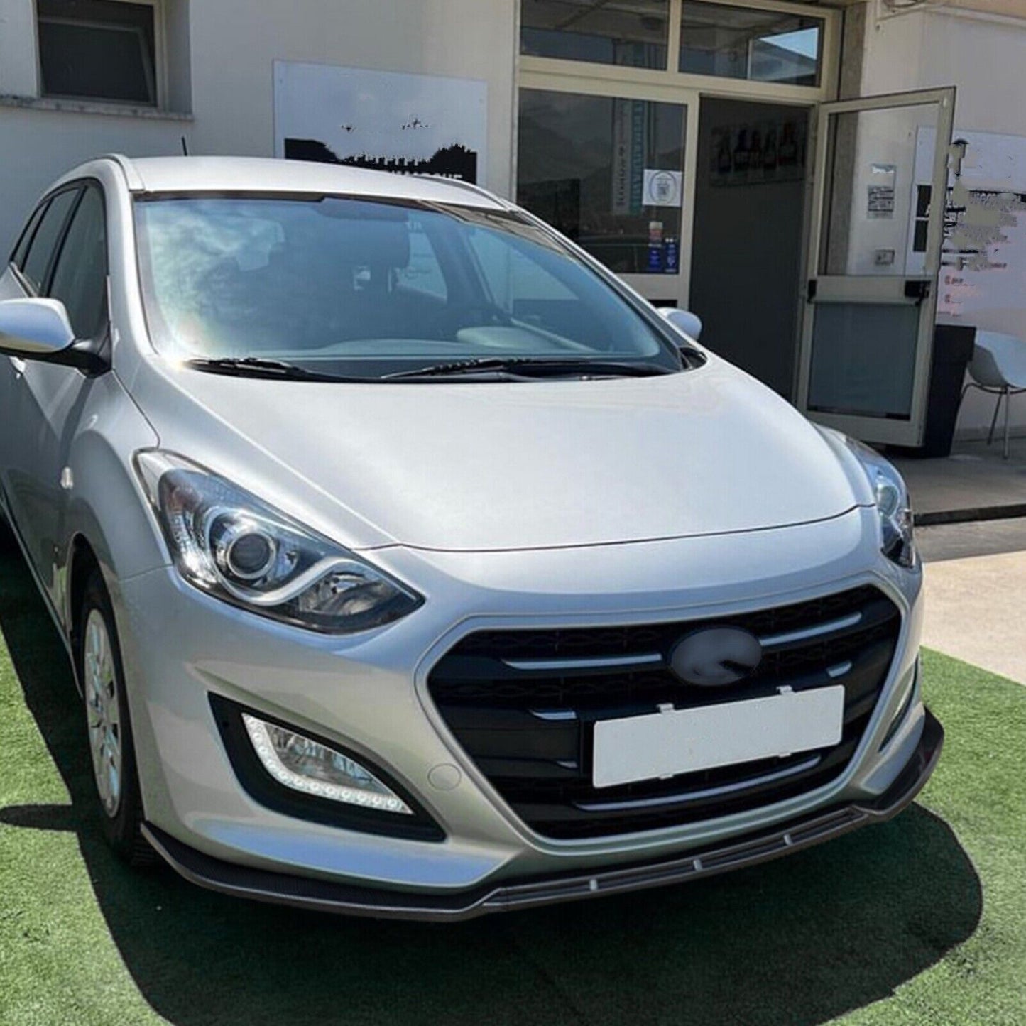 Front Bumper Spoiler Lip Splitter fits Hyundai I30 MK2 MK2.5 2012-2017 Black