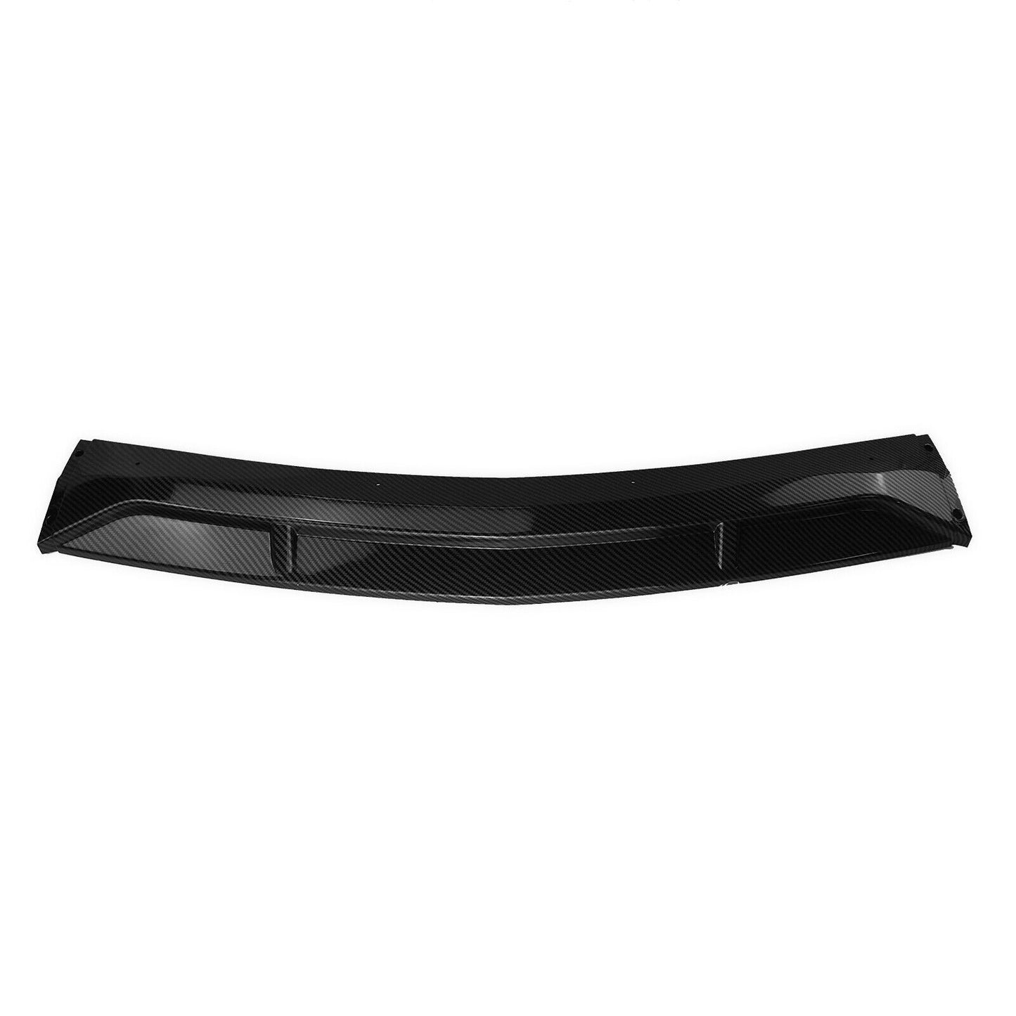 Black Front Bumper Spoile Lip fits Benz 2013 2014 2015 W212 E63 Carbon Fiber Look