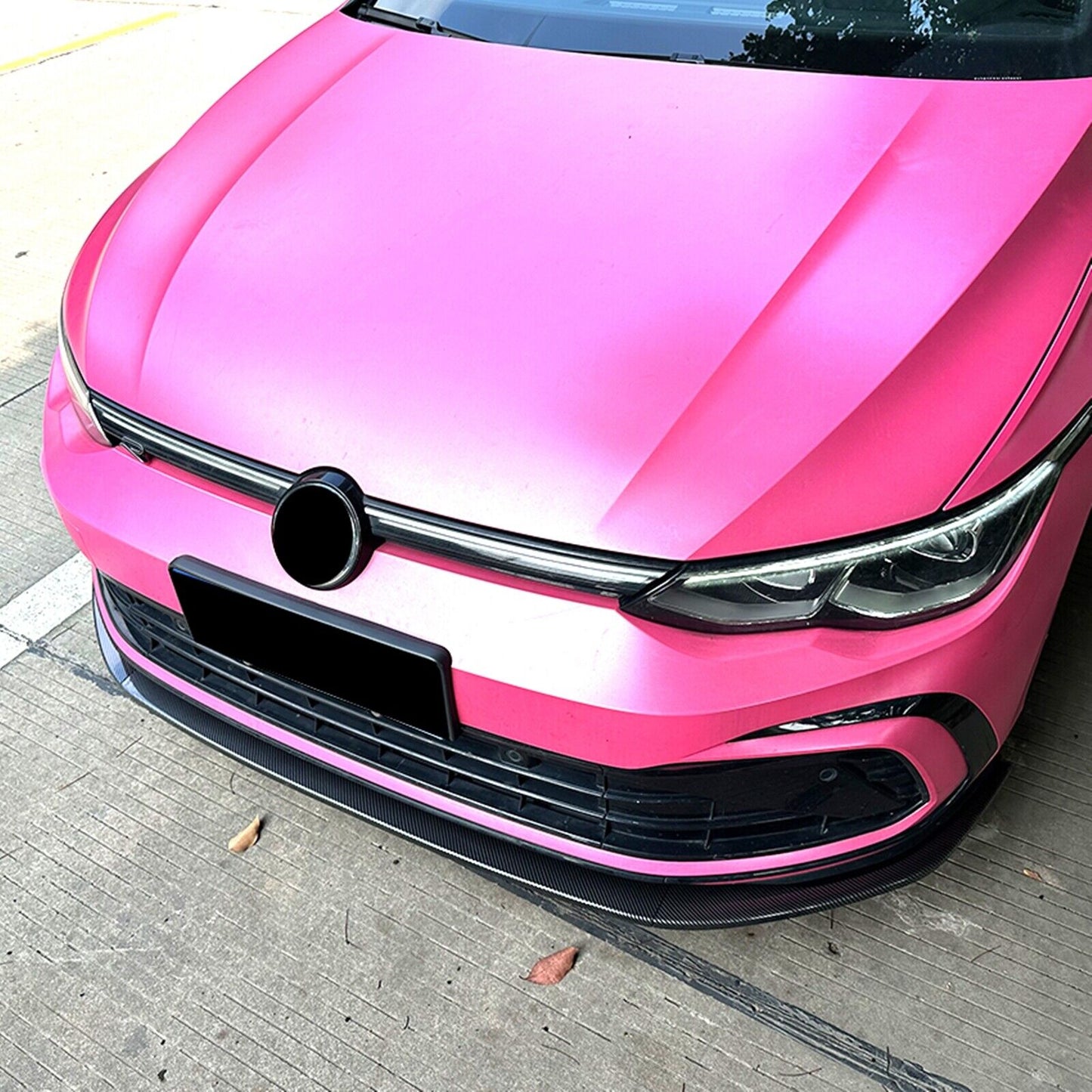 Carbpm Look Front Spoiler Lip Splitter Kit fits VW GOLF 8 MK8 GTI Rline 2020-2023