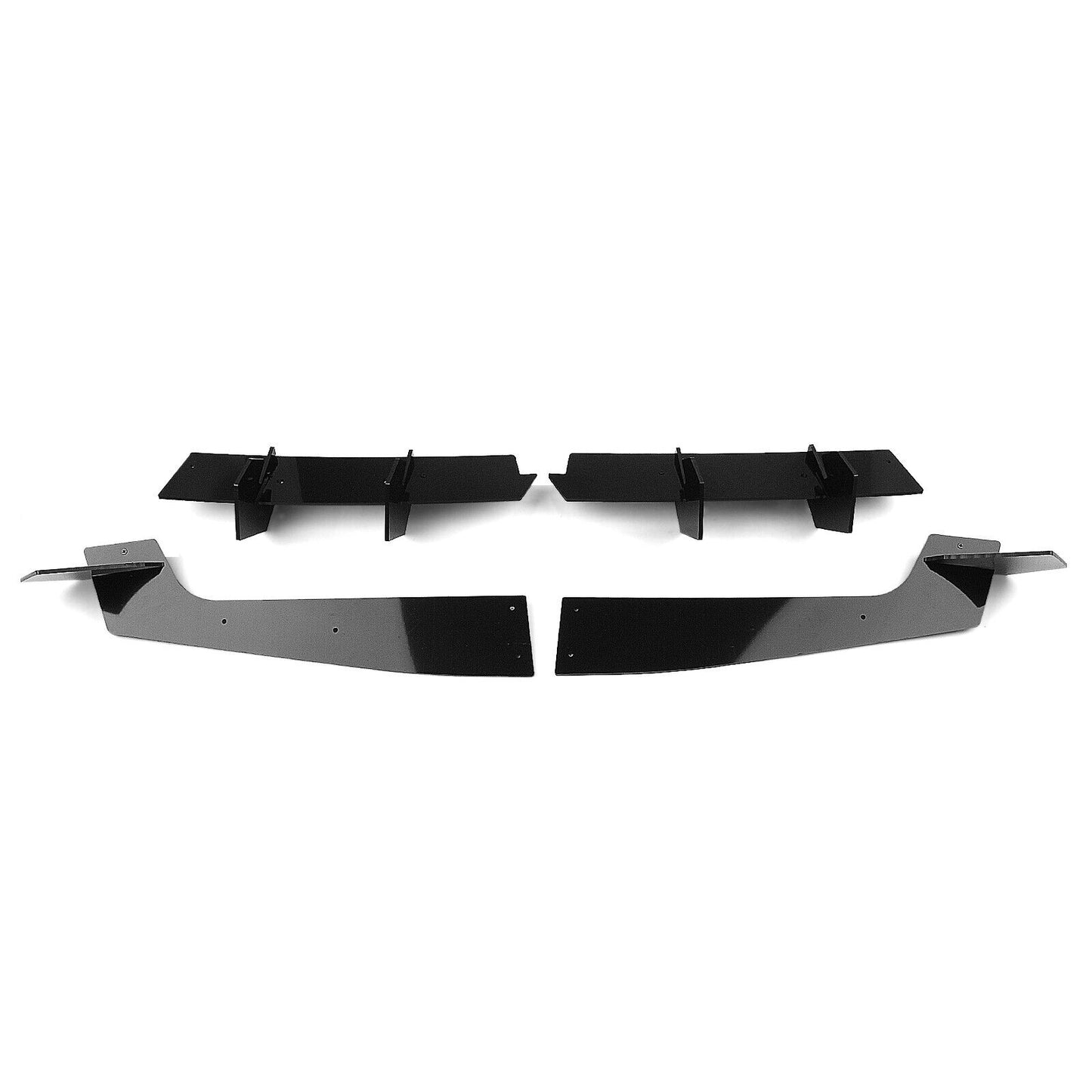3855451BK Rear Bumper Diffuser Lip Valance Apron fits fitsd Mustang 15-21 Black