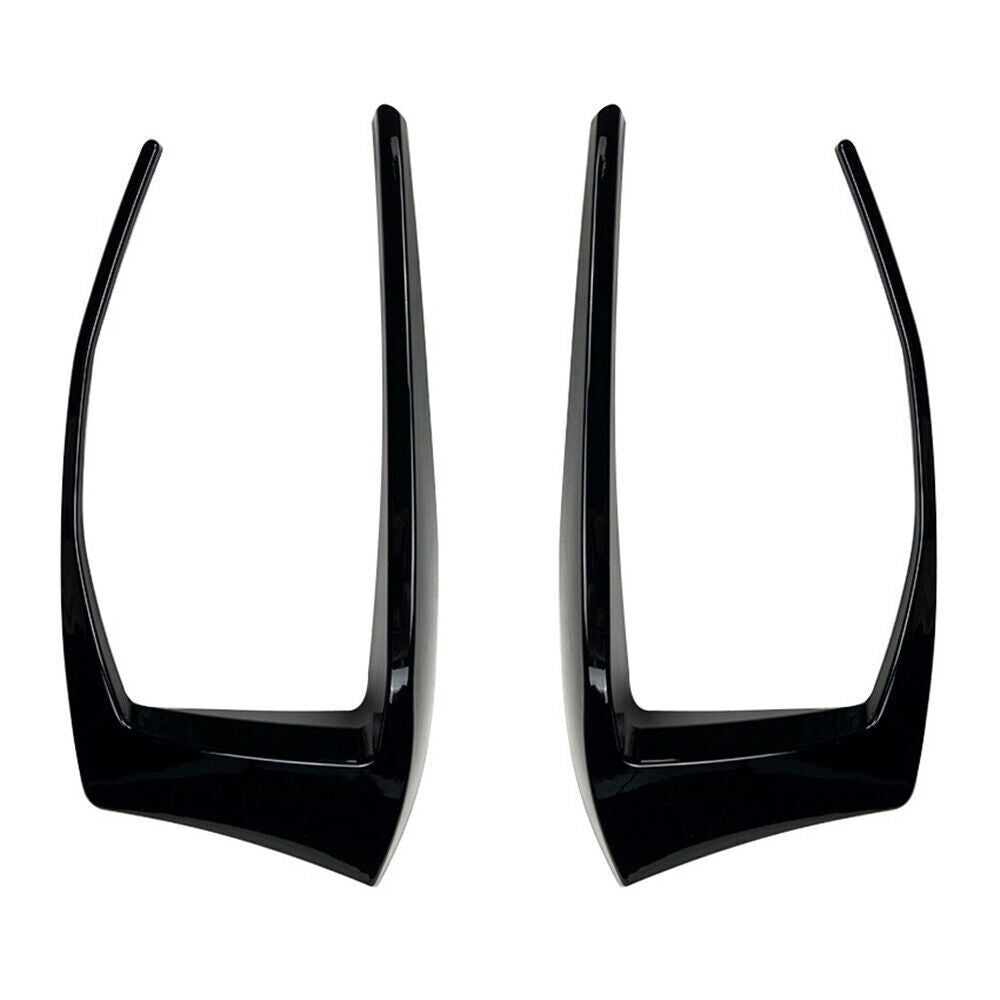 2xBlack Rear Bumper Side Fog Light Cover Trim fits VW Golf 7 GTI R GTD Mk7 13-15
