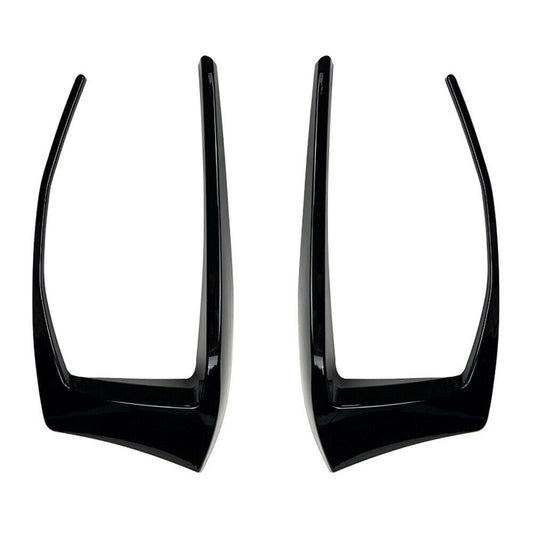2xBlack Rear Bumper Side Fog Light Cover Trim fits VW Golf 7 GTI R GTD Mk7 13-15