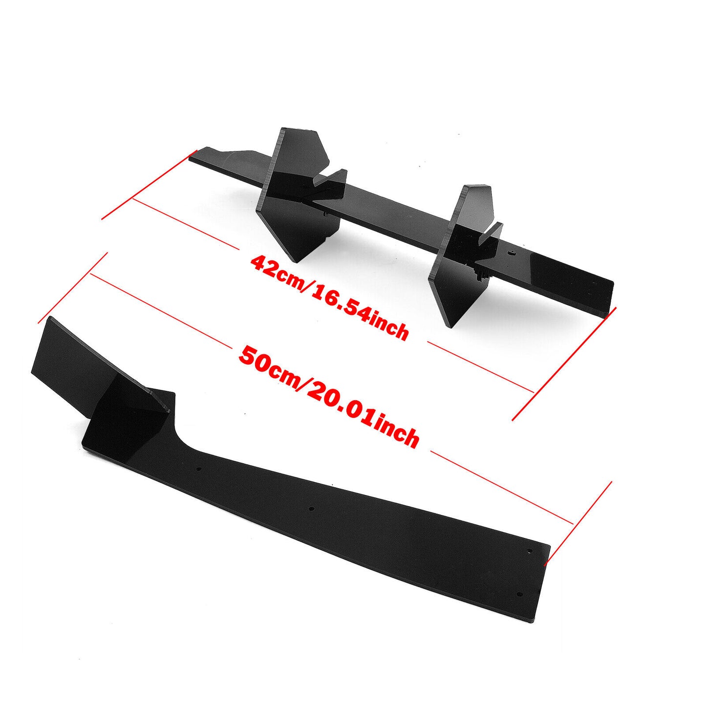 3855451BK Rear Bumper Diffuser Lip Valance Apron fits fitsd Mustang 15-21 Black