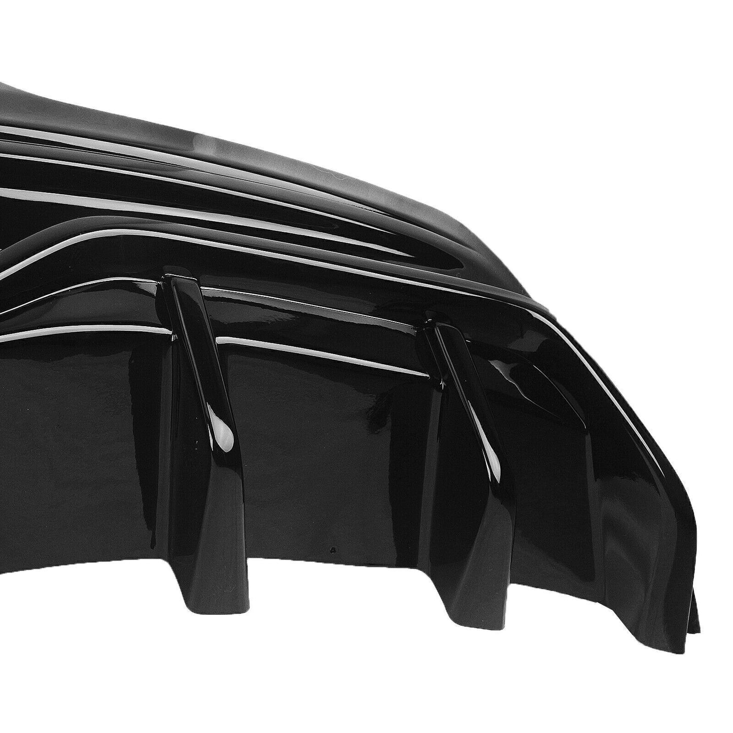 Rear Bumper Diffuser Lip W/Light fits Tesla Model Y 2020 2021-2023 YOFER Black