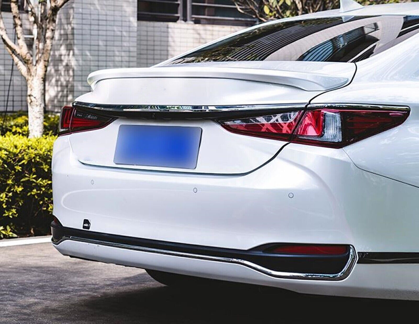 Rear Trunk Spoiler Wing Lip fits Lexus ES350 300h ES250 2019-2024 White