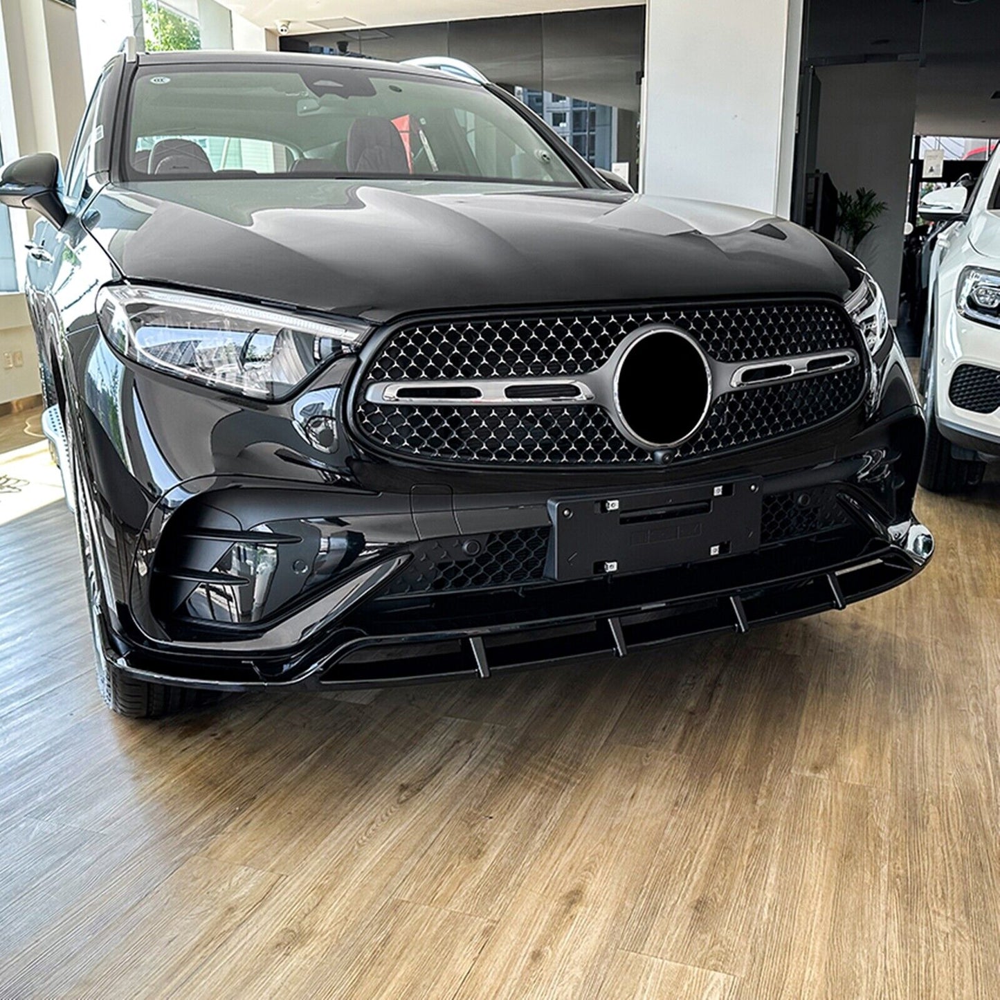Gloss Black Front Spoiler Lip Kit fits Mercedes Benz GLC 2=X254 2023+ GLC260 300