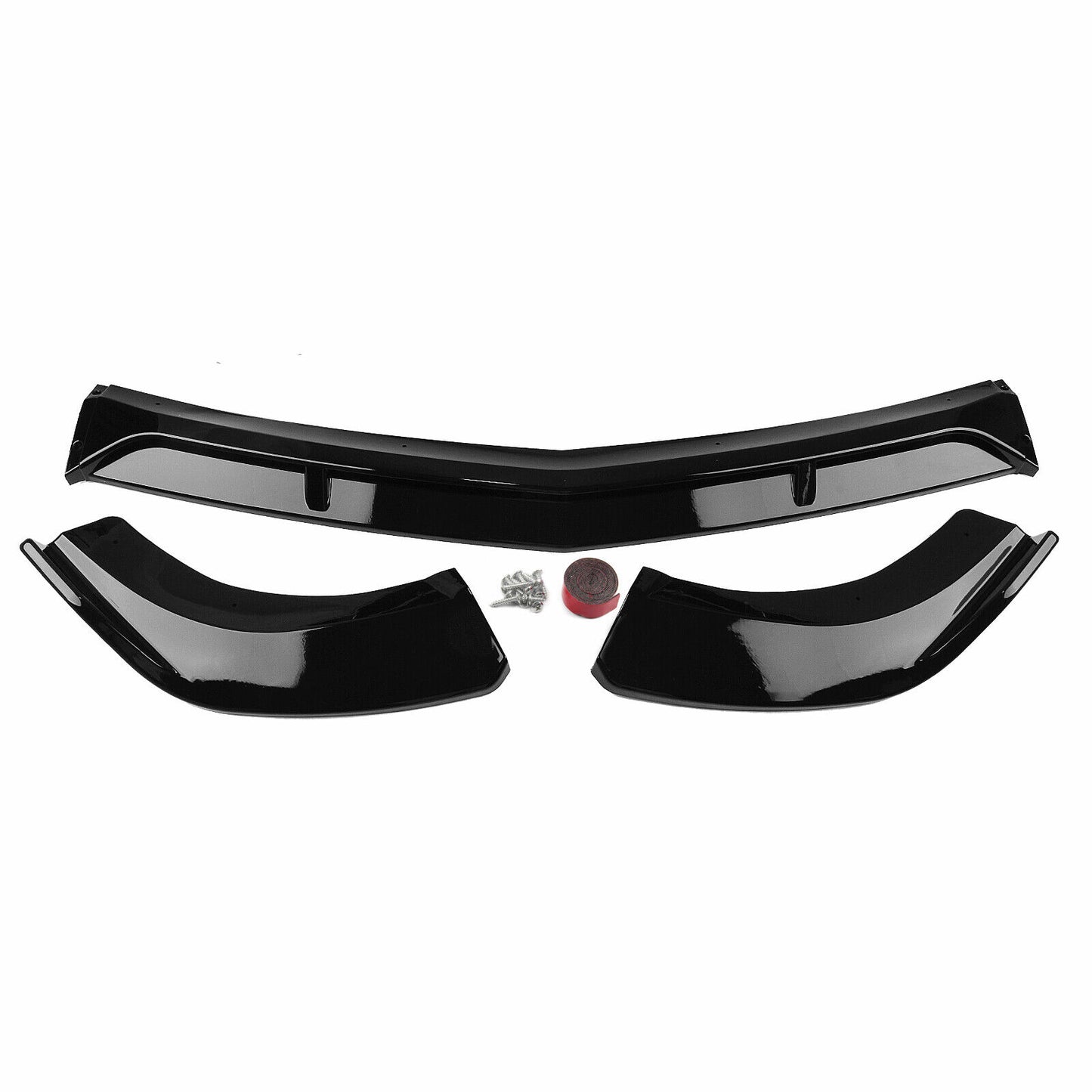 Front Bumper Lip Spoiler fits Mercedes-Benz W204 C200 C250 C300 2008-2014 BLK