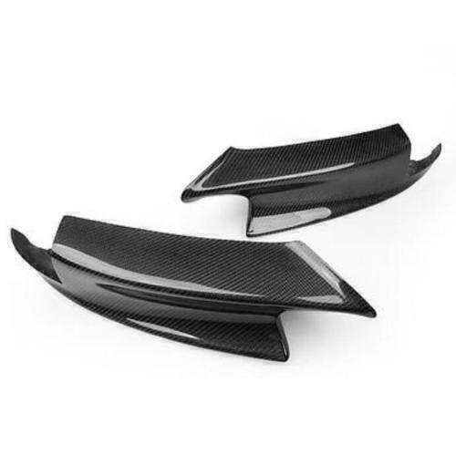 Front Bumper Side Spoiler Cover Trim fits Mercedes-Benz Smart 15-19 Carbon Fiber