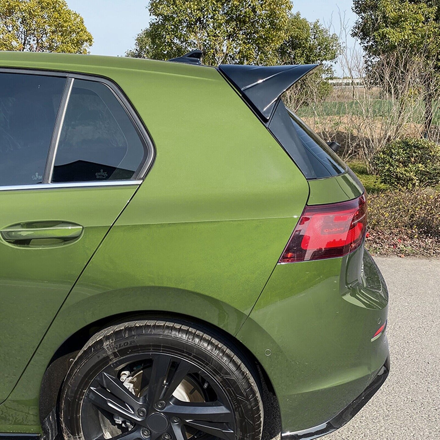 Gloss Black Rear Trunk Spoiler Lip fits VW Golf 8 GTI R GTD 2020-23 CS Clubsport