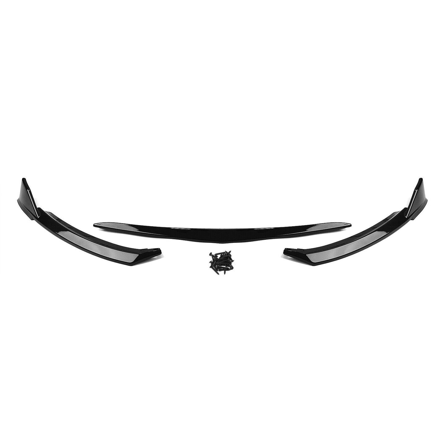 3Pcs Front Bumper Spoiler Splitter Fit fits Toyota GR86 2022-2023 Gloss Black