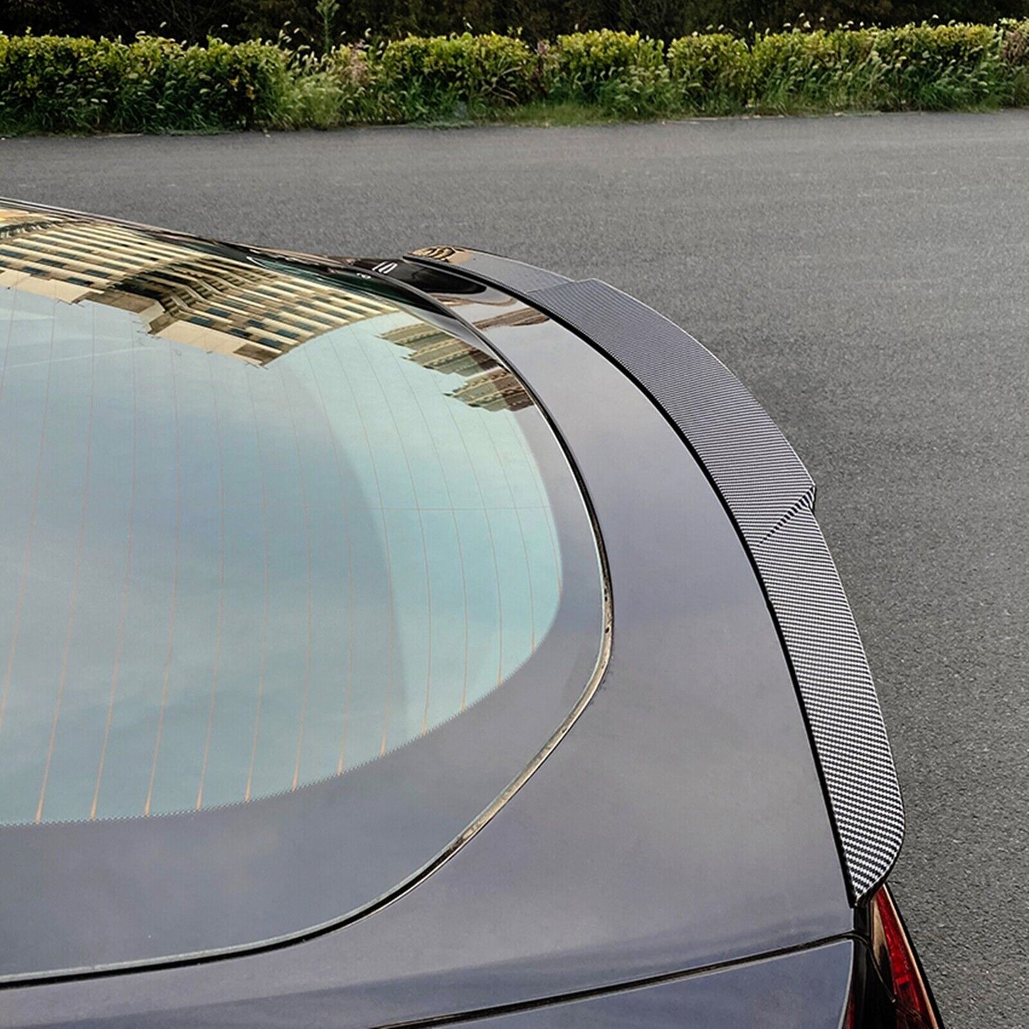 Carbon Style Rear Spoiler Trunk Lip fits Mercedes Benz GLE Class Coupe C167 20-23