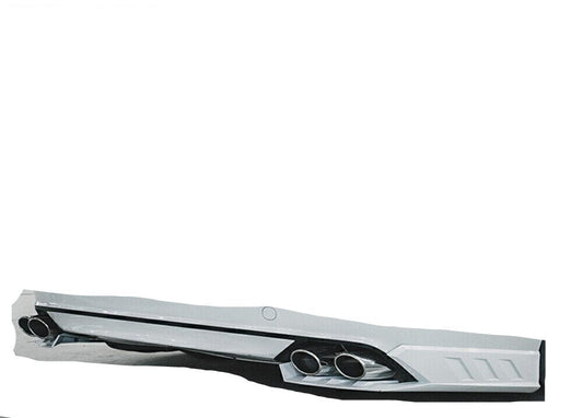 1Set White Rear Bumper Side Cover Lip Kit + Exhaust Pipe For Honda Accord 2018+