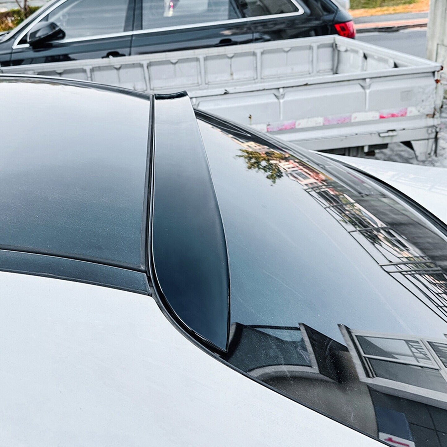 Gloss Black Rear Trunk Spoiler Lip Wing fits Benz C Class W205 15-21 C200 C260