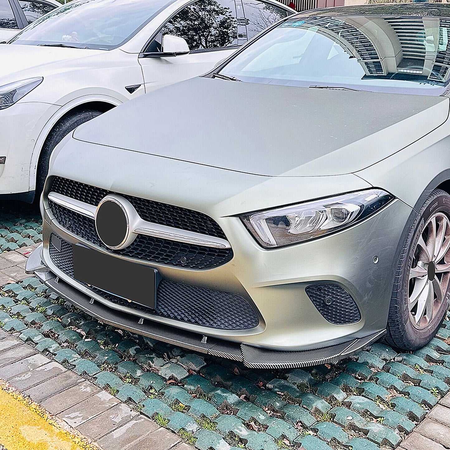 Front Bumper Spoiler Lip Kit fits Mercedes Benz W177 V177 2018-2022 CB Look