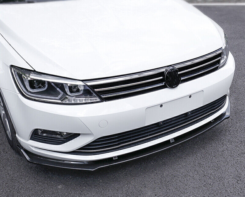 Carbon Fiber Look Front Bumper Spoiler Splitter Lip fits VW Golf 7.5 2014-2017