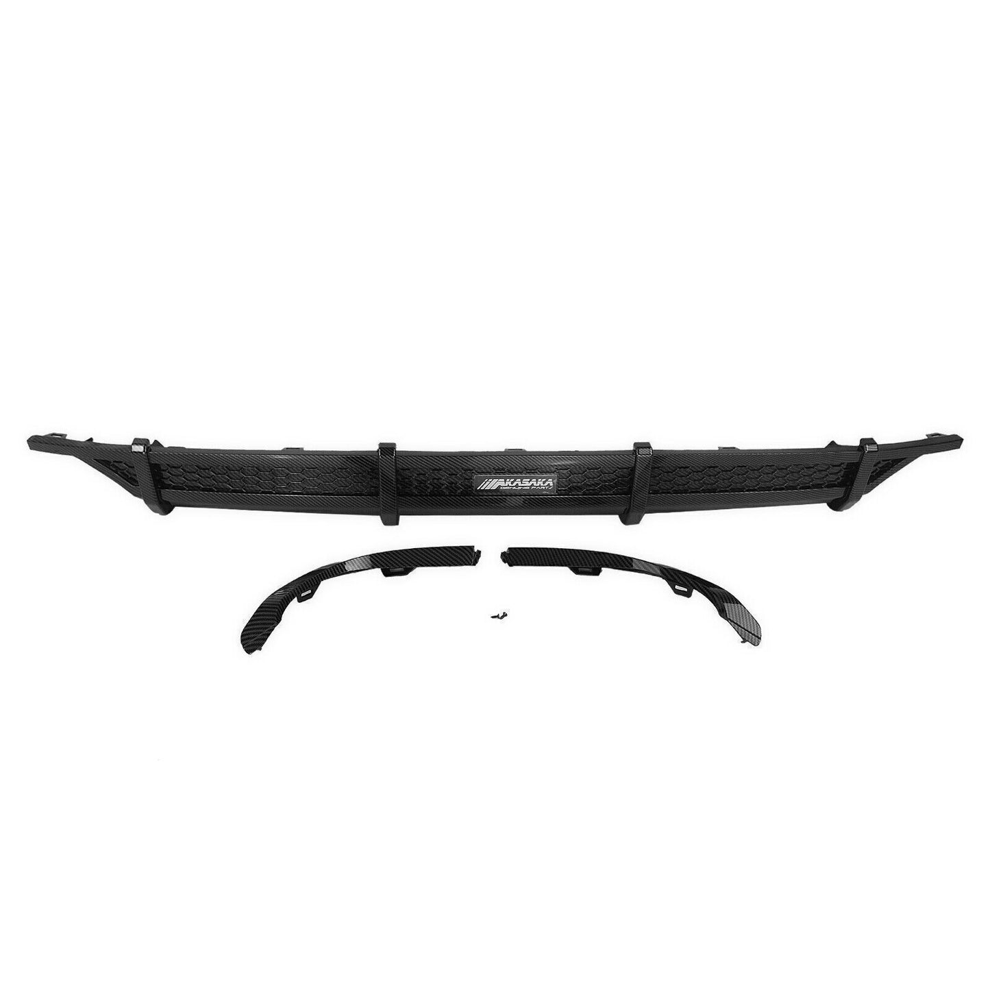 fits 2018-2021 Honda Accord AKASAKA Rear Bumper Diffuser Lip Trim Carbon Fiber FU