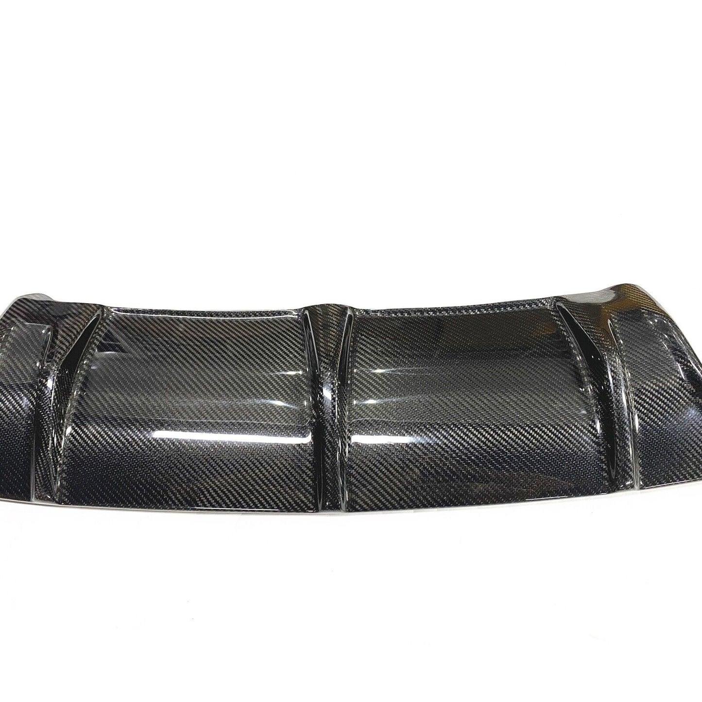 Fit fits Mercedes Benz W204 C63 AMG 2008-2011 Black Rear Bumper Diffuser Lip