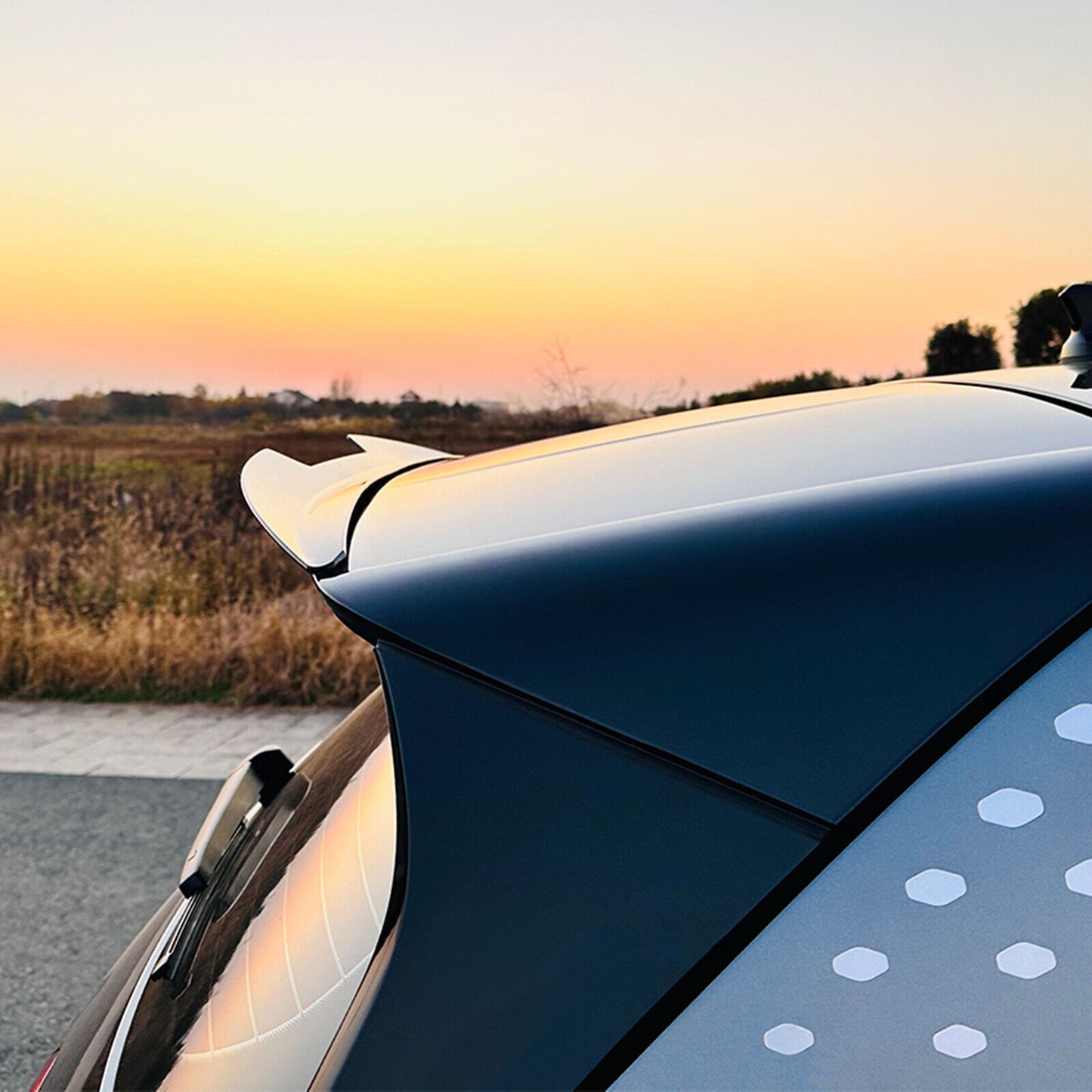 Rear Trunk Spoiler Lip Wing Roof Lid fits Volkswagen ID.3 2019-22 Gloss Black