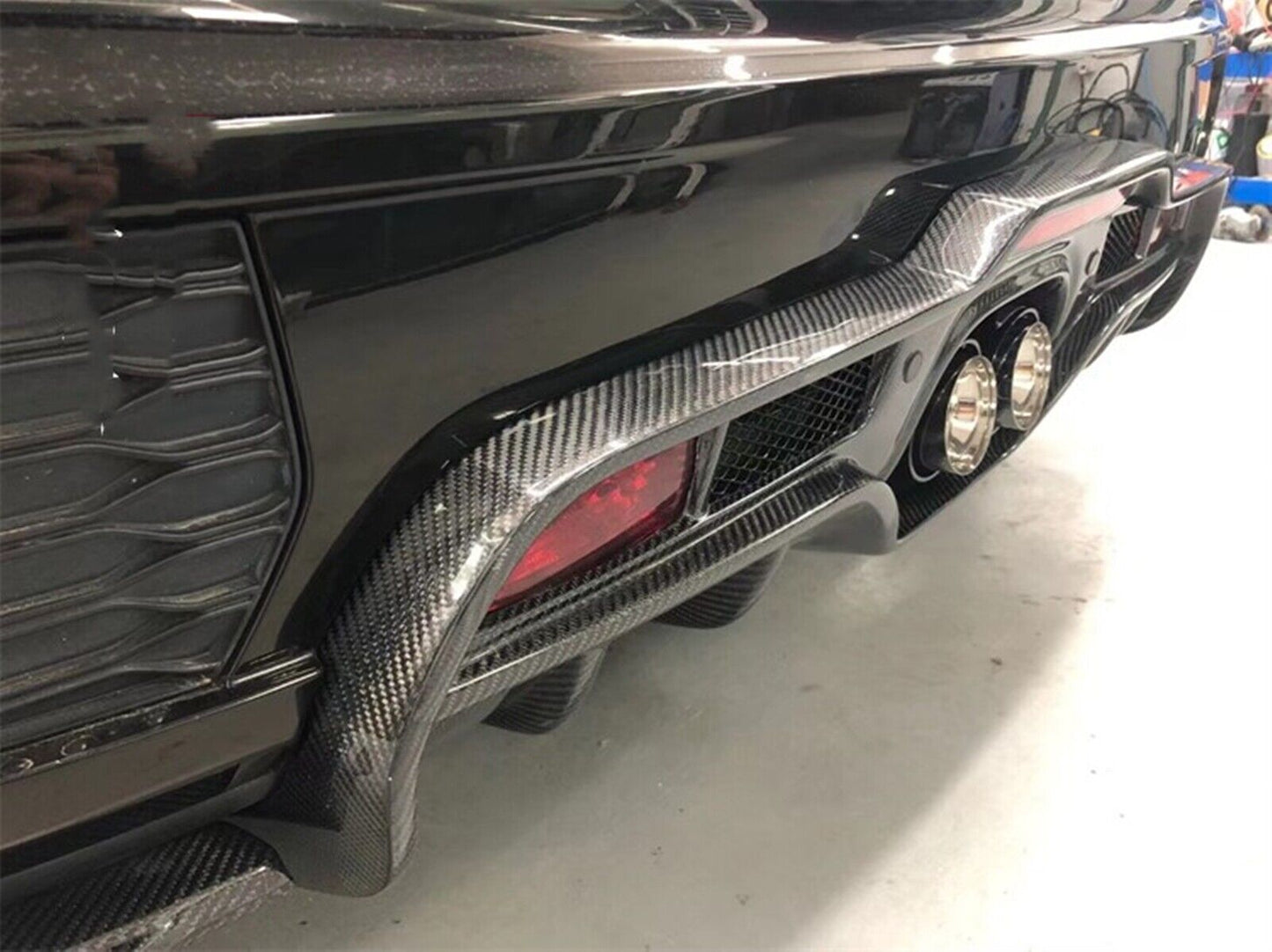 Real Carbon Fiber Rear Bumper Diffuser Lip Kit fits Mini Cooper S F54 F55 F56 F57