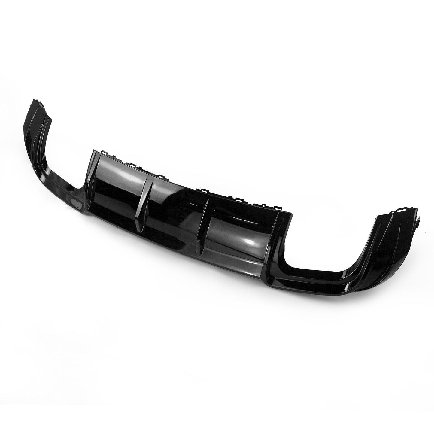 Glossy Black Rear Bumper Diffuser+Spoiler Wing Lip fits Audi A3 RS3 2017-18