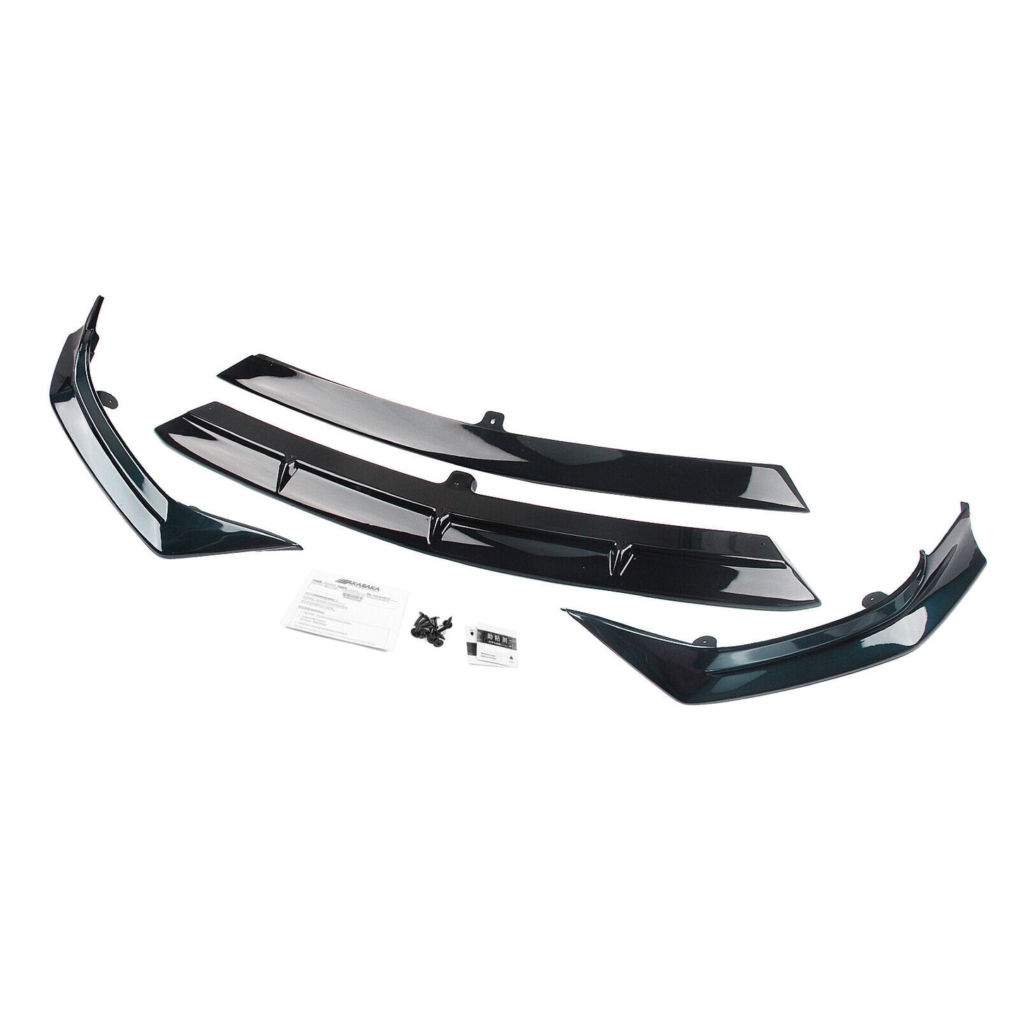 4x Front Spoiler Lip Side Cover Trim Green fits Benz C Class W206 2022-23 AKASAKA