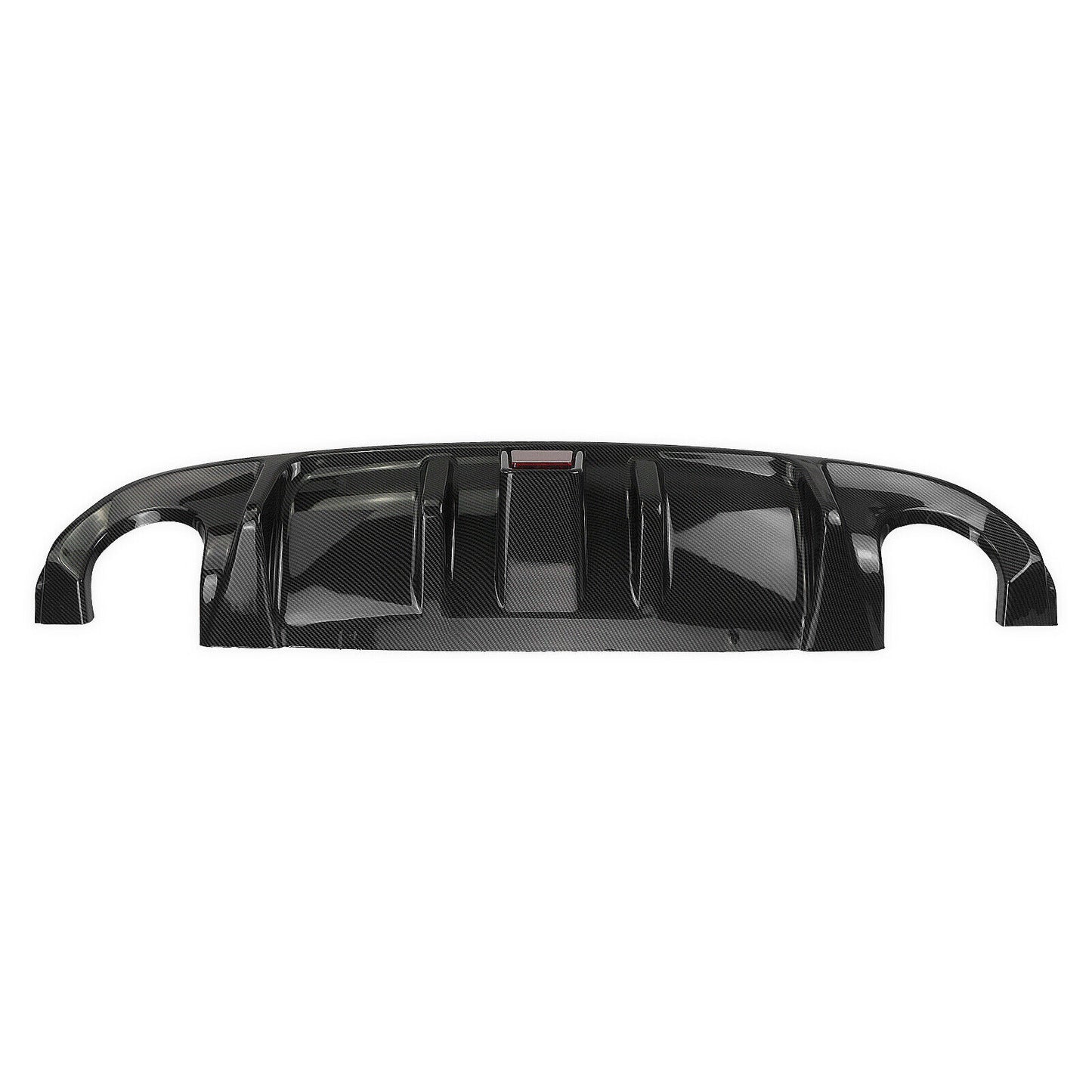 Black Rear Bumper Diffuser Trunk Spoiler Lip fits Infiniti Q50 2014-2017 +Light