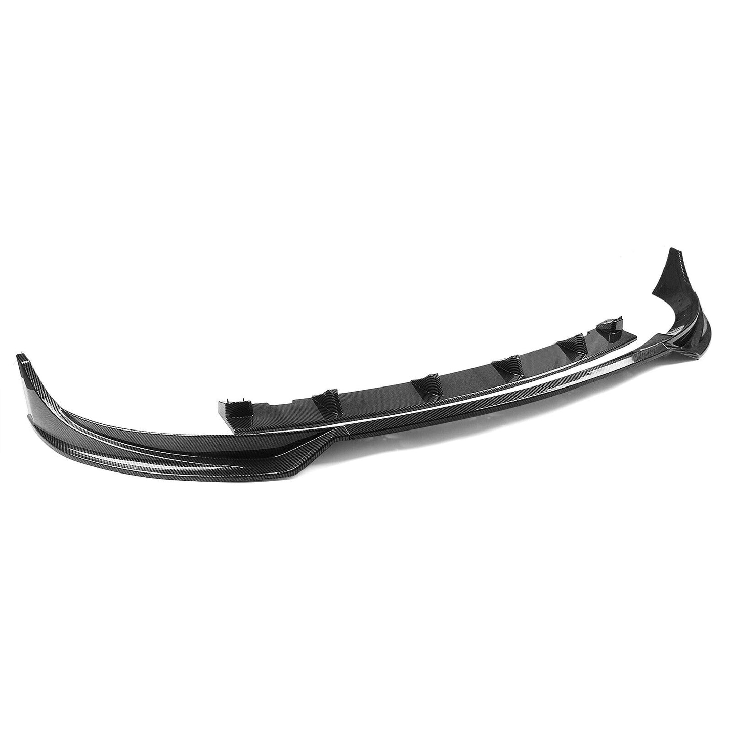 Carbon Fiber Style Front Bumper Spoiler Splitter Lip fits Tesla Model Y 2020-2023
