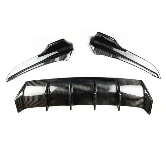 3x Rear Diffuser Trailer Cover fits 2017-2019 LEXUS IS300 IS350 F Sport Sedan