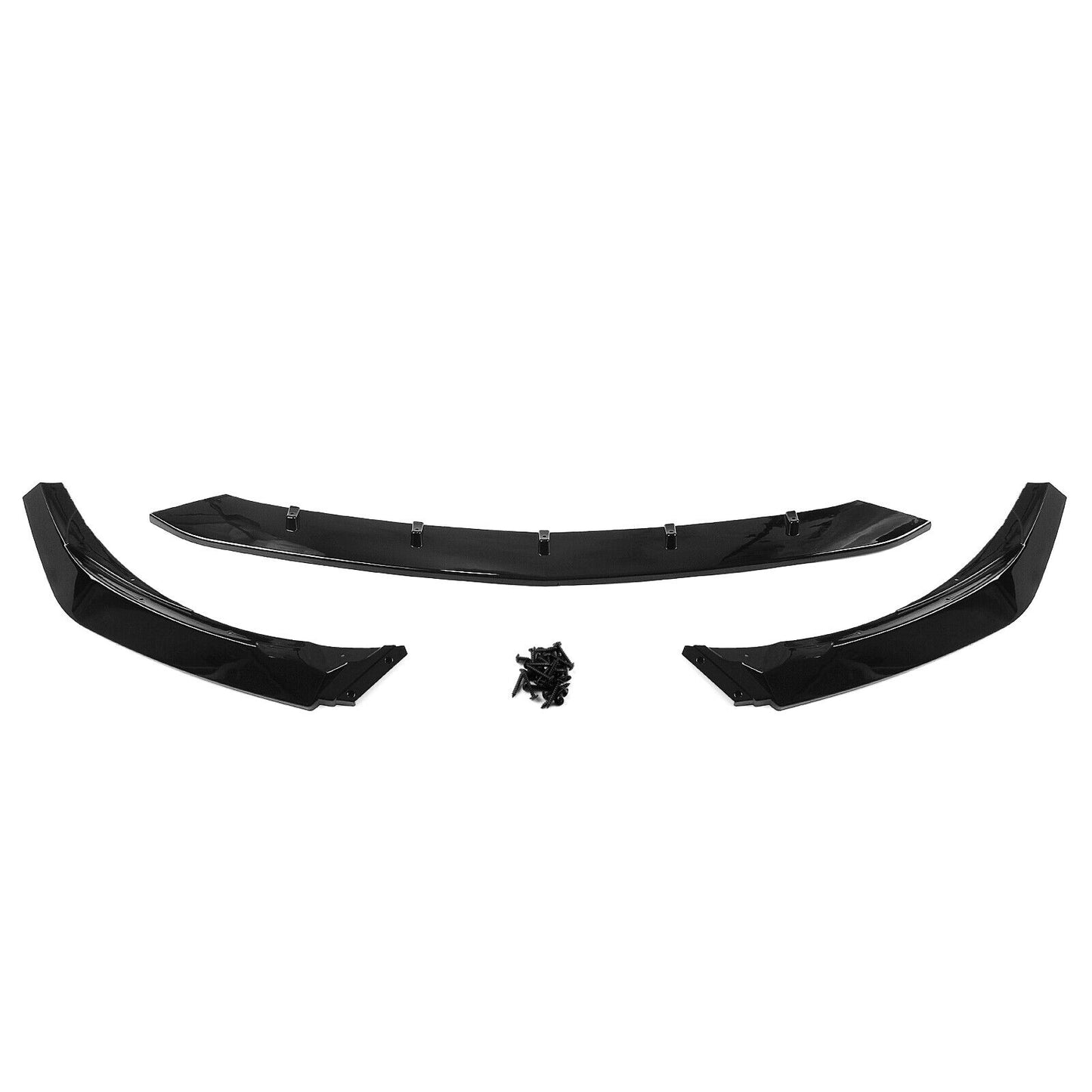 Front Bumper Spoiler Lip fits Benz A Class W176 A45 AMG 2015-2018 Sport Black uk