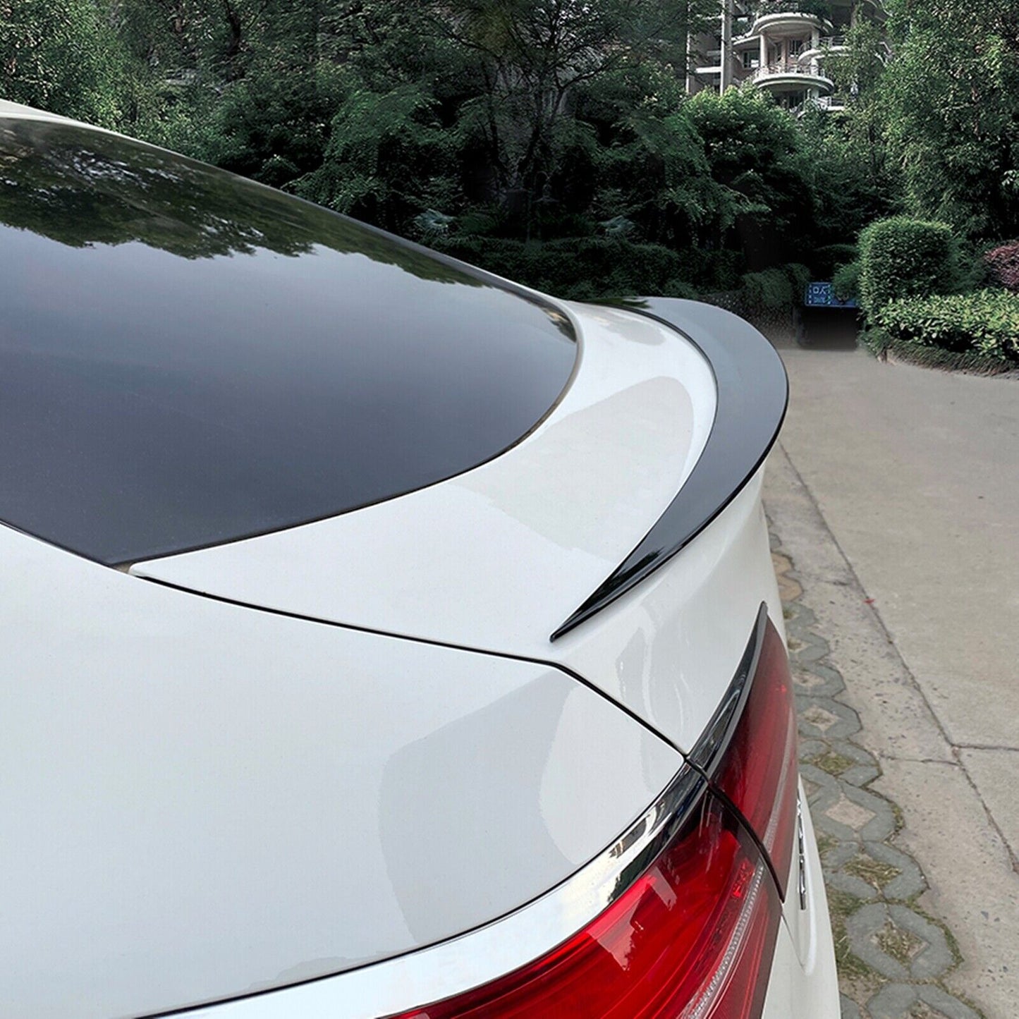 Rear Trunk Spoiler Lip fits Mercedes Benz GLC C253 GLC260 300 AMG Gloss Black