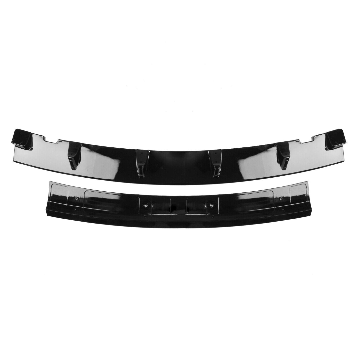 Gloss Black Front Spoiler Lip Splitter Kit fits Tesla Model Y 2020-2023 4PCS