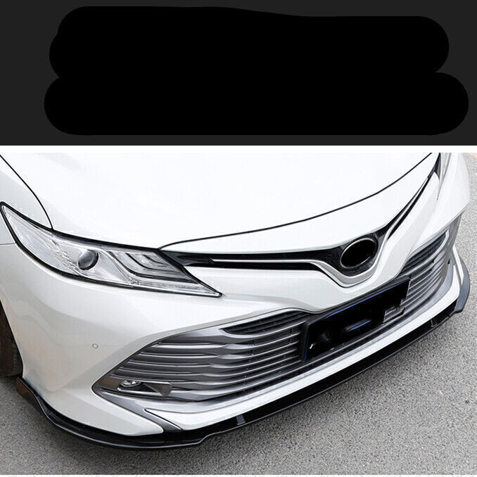 Gloss Black Front Bumper Spoiler Splitter fits Toyota Camry L LE XLE 2018 2019
