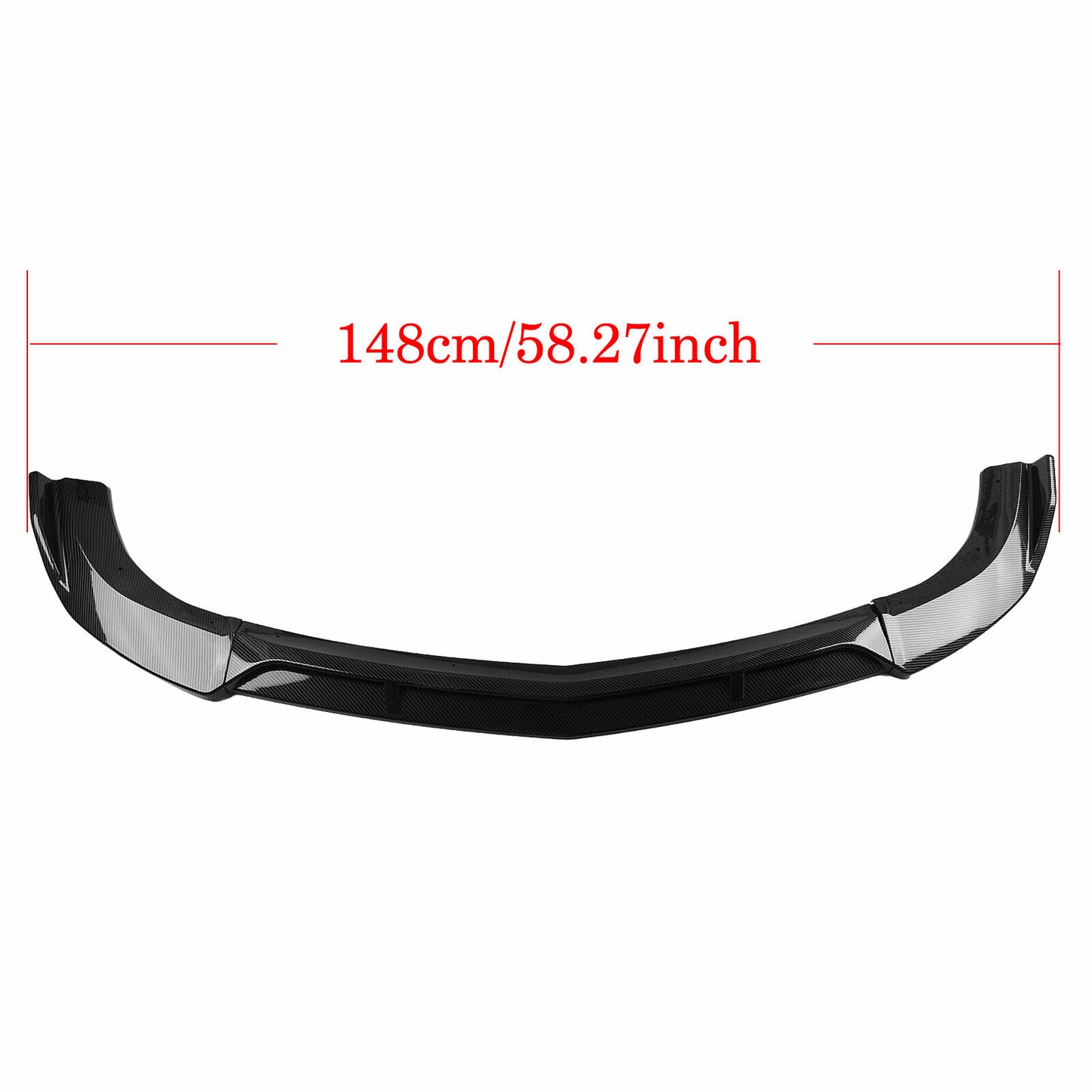 CB Look Front Bumper Spoiler Lip fits Mercedes Benz W204 C200 C250 C300 08-14