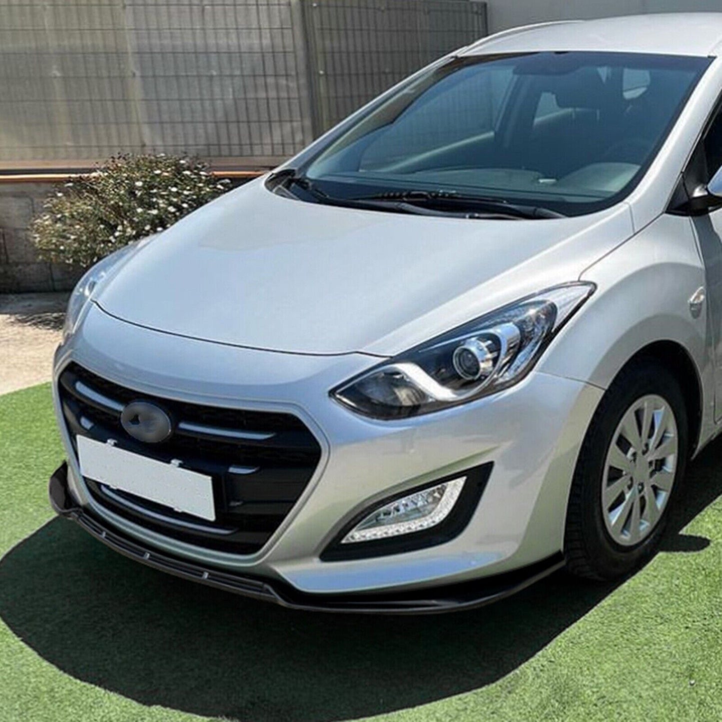 Front Bumper Spoiler Lip Splitter fits Hyundai I30 MK2 MK2.5 2012-2017 Black